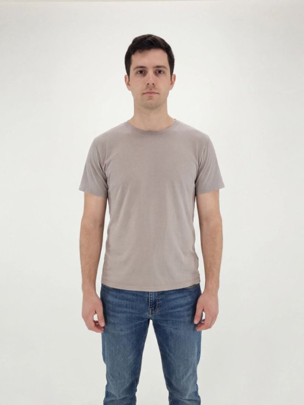 NWT Bamboo Organic Cotton Crew Tee Gray Soft Premium S-XXL